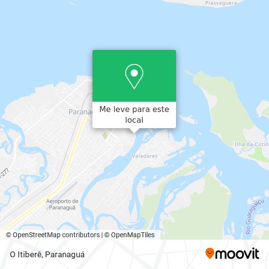 O Itiberê mapa