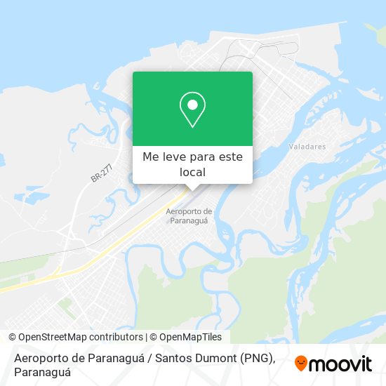 Aeroporto de Paranaguá / Santos Dumont (PNG) mapa