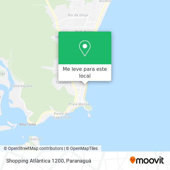 Shopping Atlântica 1200 mapa