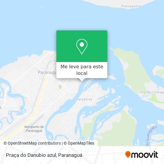 Praça do Danubio azul mapa