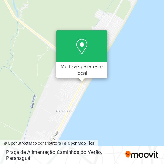 Praça de Alimentação Caminhos do Verão mapa