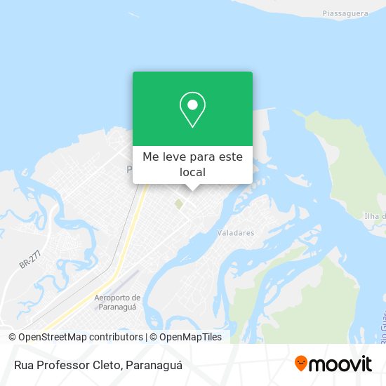 Rua Professor Cleto mapa