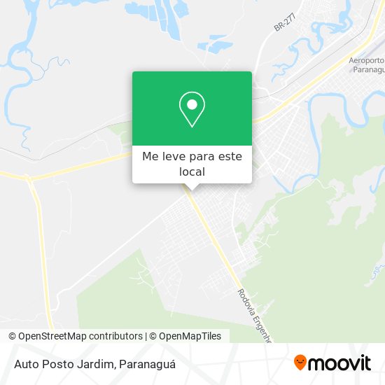 Auto Posto Jardim mapa