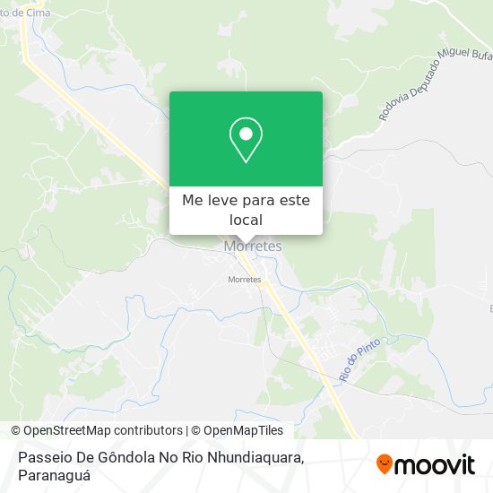 Passeio De Gôndola No Rio Nhundiaquara mapa