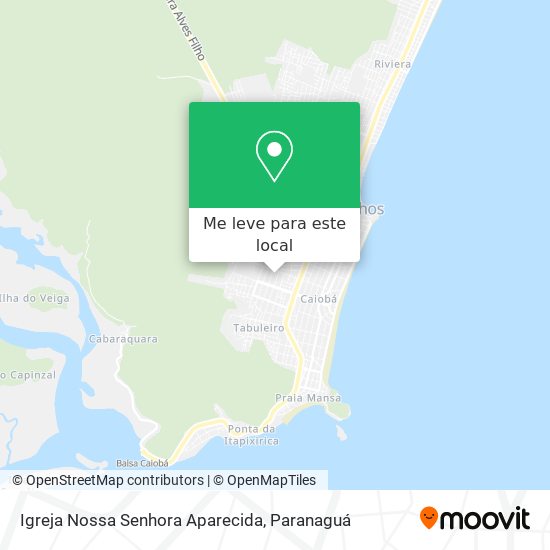 Igreja Nossa Senhora Aparecida mapa
