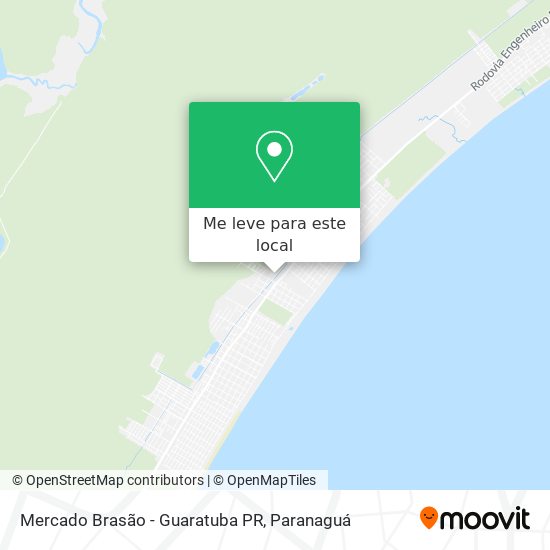 Mercado Brasão - Guaratuba PR mapa