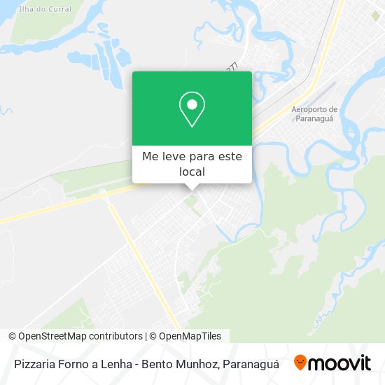 Pizzaria Forno a Lenha - Bento Munhoz mapa