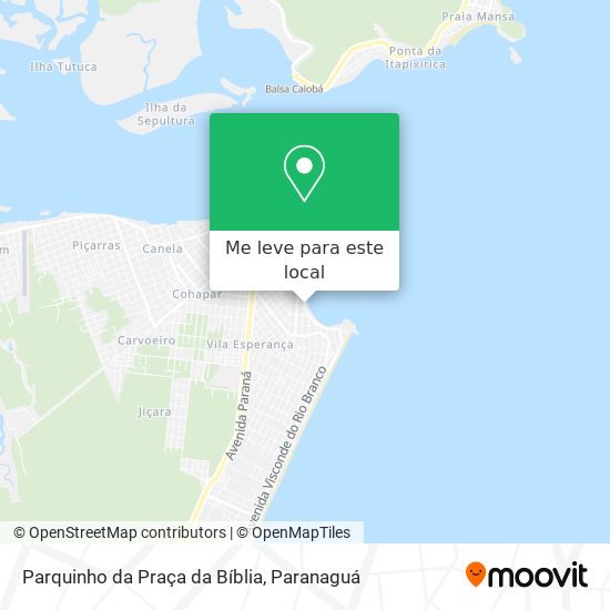 Parquinho da Praça da Bíblia mapa