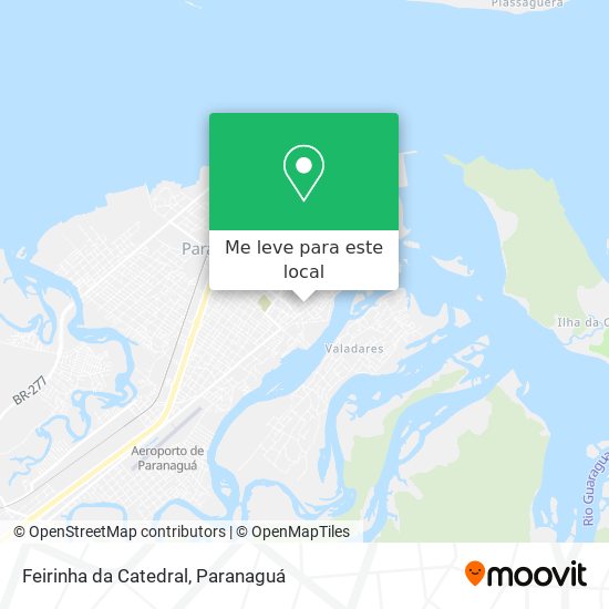 Feirinha da Catedral mapa