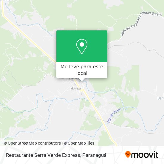 Restaurante Serra Verde Express mapa