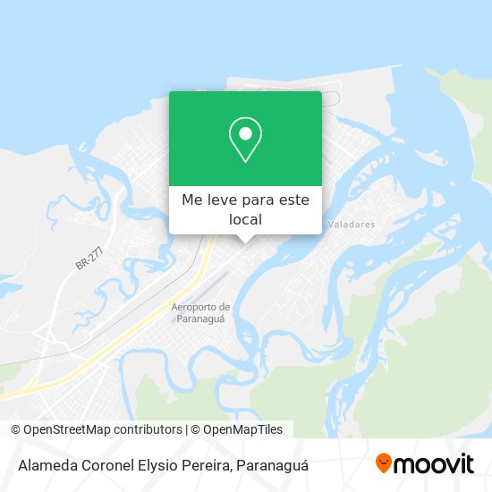 Alameda Coronel Elysio Pereira mapa