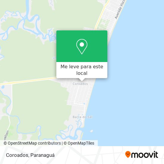Coroados mapa