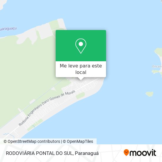 RODOVIÁRIA PONTAL DO SUL mapa