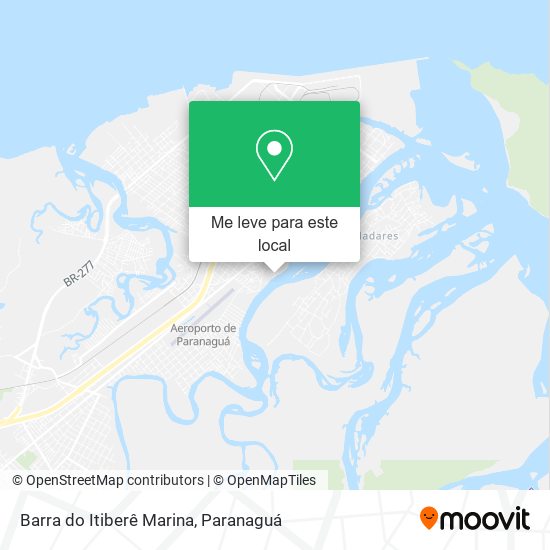 Barra do Itiberê Marina mapa