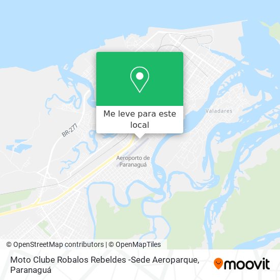 Moto Clube Robalos Rebeldes -Sede Aeroparque mapa