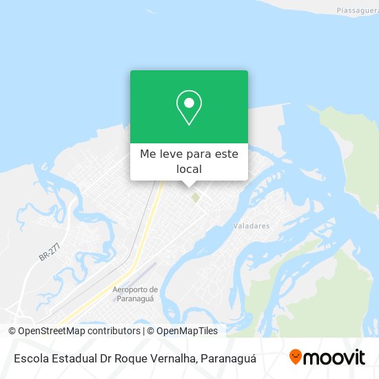 Escola Estadual Dr Roque Vernalha mapa