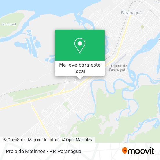Praia de Matinhos - PR mapa