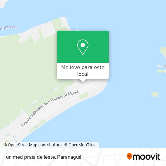 unimed praia de leste mapa