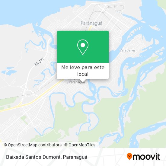 Baixada Santos Dumont mapa