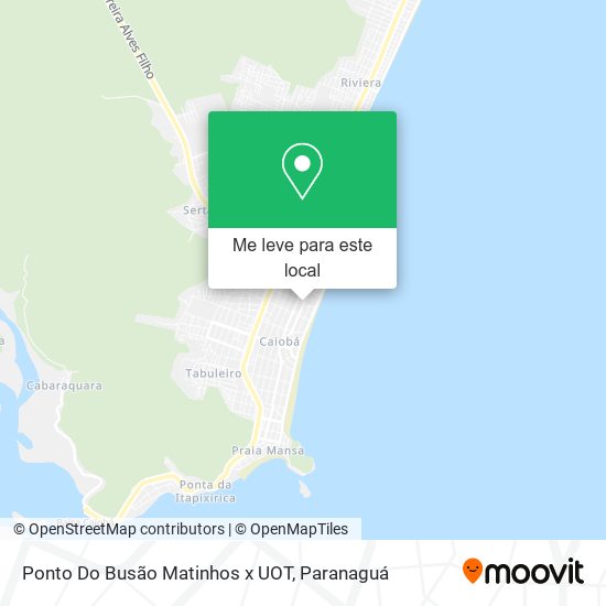 Ponto Do Busão Matinhos x UOT mapa