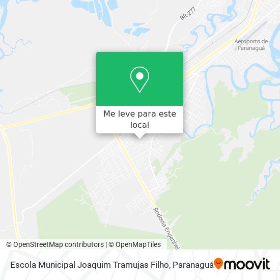 Escola Municipal Joaquim Tramujas Filho mapa