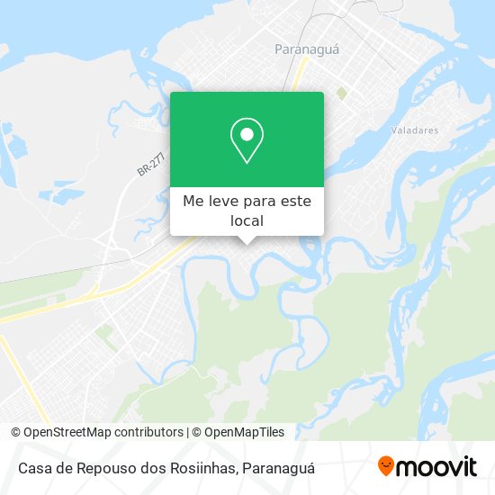 Casa de Repouso dos Rosiinhas mapa