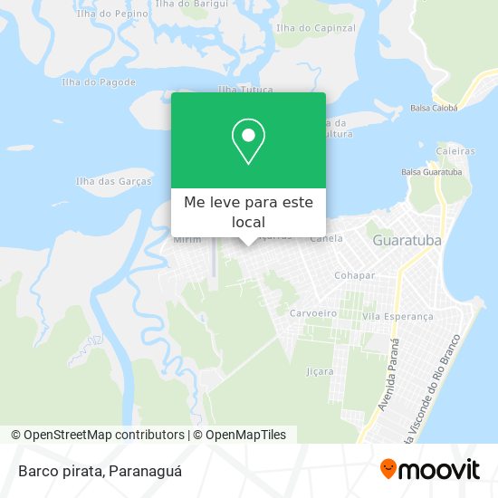 Barco pirata mapa