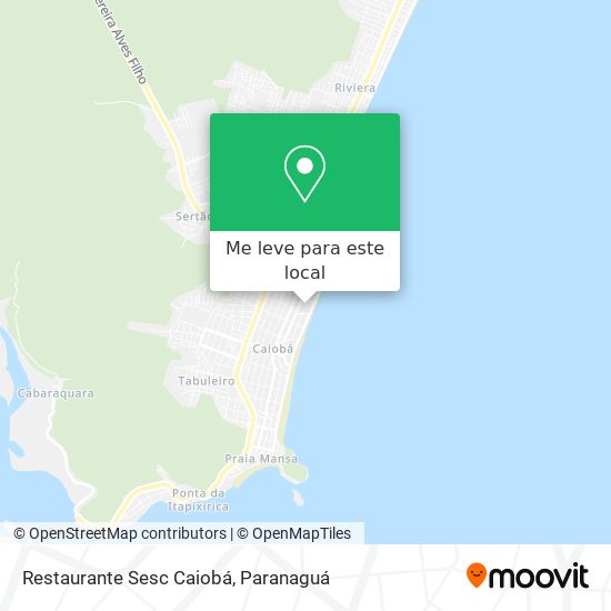 Restaurante Sesc Caiobá mapa