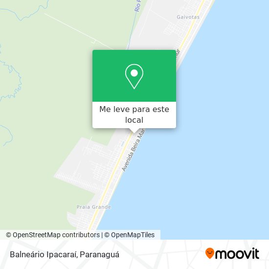 Balneário Ipacaraí mapa