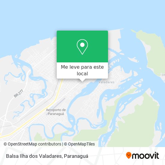 Balsa Ilha dos Valadares mapa
