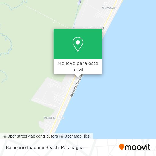 Balneário Ipacaraí Beach mapa