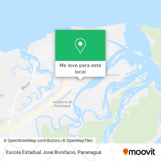 Escola Estadual José Bonifacio mapa