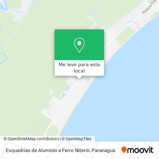 Esquadrias de Aluminío e Ferro Niterói mapa