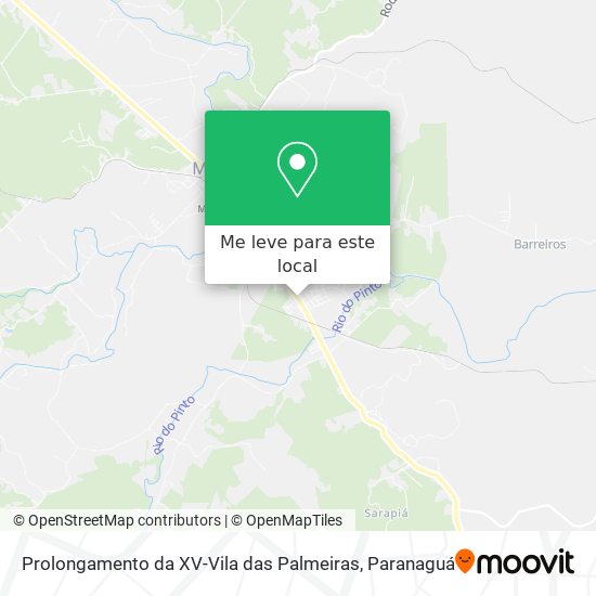 Prolongamento da XV-Vila das Palmeiras mapa