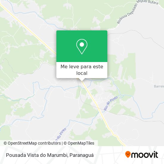 Pousada Vista do Marumbi mapa