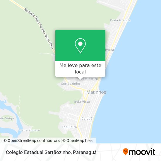 Colégio Estadual Sertãozinho mapa
