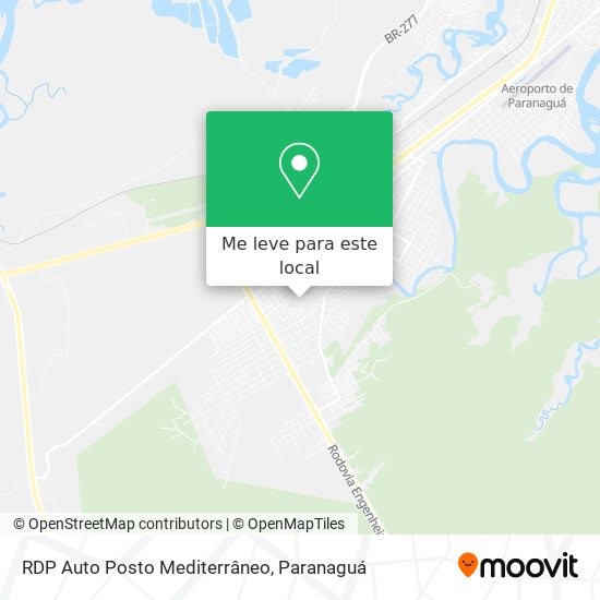 RDP Auto Posto Mediterrâneo mapa