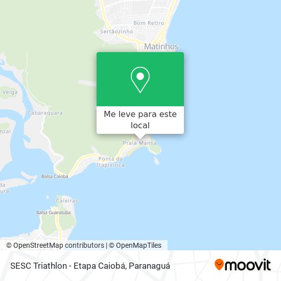 SESC Triathlon - Etapa Caiobá mapa