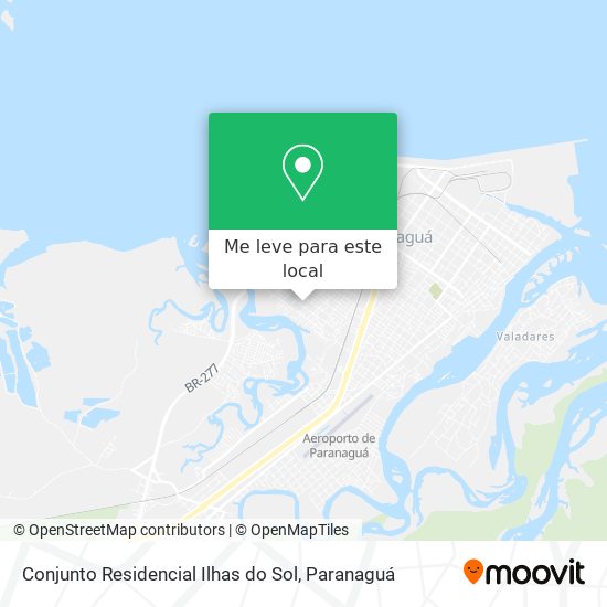 Conjunto Residencial Ilhas do Sol mapa