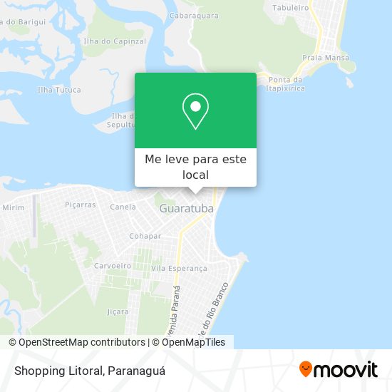 Shopping Litoral mapa