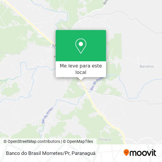 Banco do Brasil Morretes/Pr mapa