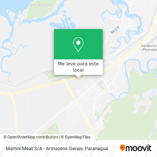 Martini Meat S / A - Armazéns Gerais mapa