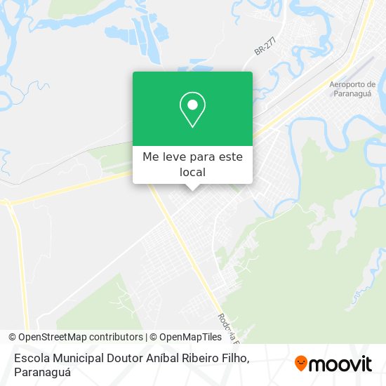Escola Municipal Doutor Aníbal Ribeiro Filho mapa