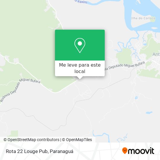 Rota 22 Louge Pub mapa