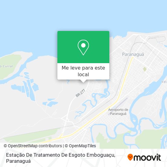 Estação De Tratamento De Esgoto Emboguaçu mapa