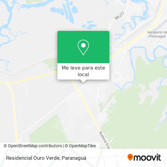 Residencial Ouro Verde mapa
