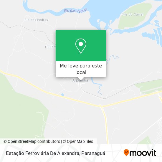 Estação Ferroviária De Alexandra mapa