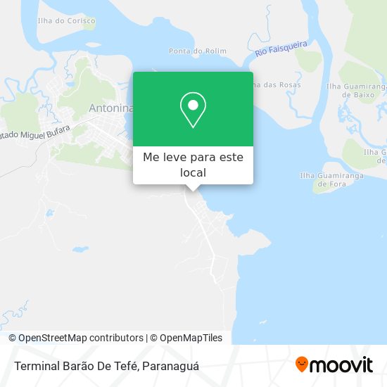 Terminal Barão De Tefé mapa
