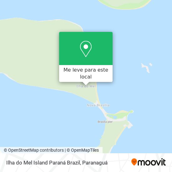 Ilha do Mel Island Paraná Brazil mapa