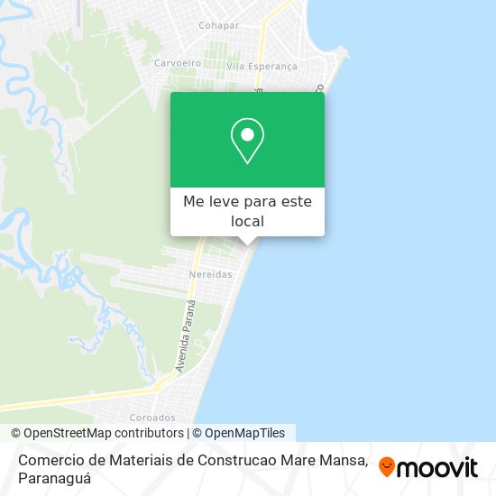 Comercio de Materiais de Construcao Mare Mansa mapa